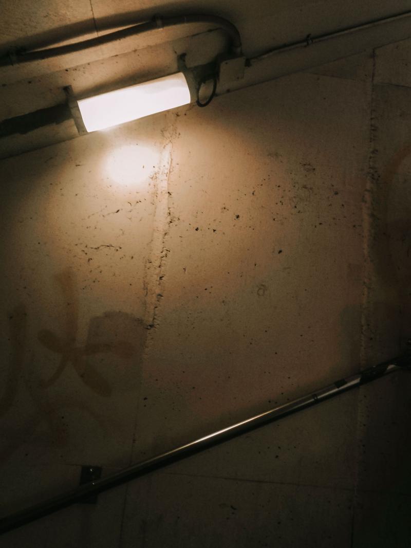 暗い場所に置かれた透明ビニール袋に入った大量の空き缶