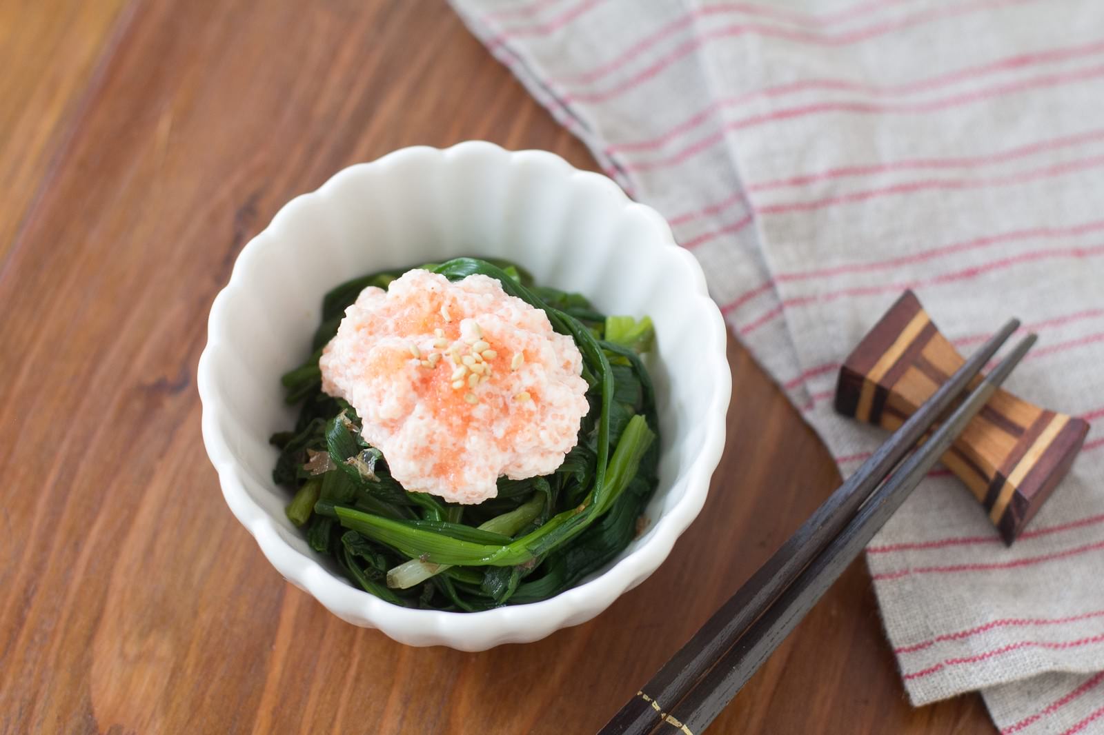 大刀洗ねぎと明太子のお浸し