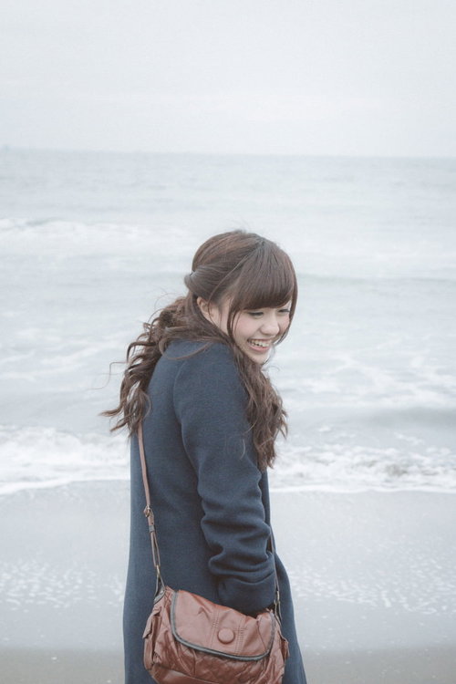 「冬の海も楽しいね！」