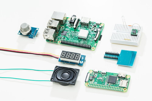 ラズパイやブレッドボードとセンサー類のIoT電子部品セット