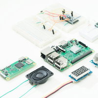 Raspberry Piと電子部品を使ったIoT・AI開発環境の写真