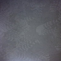 床に付いた無数の足跡が重なるグレーのテクスチャの写真