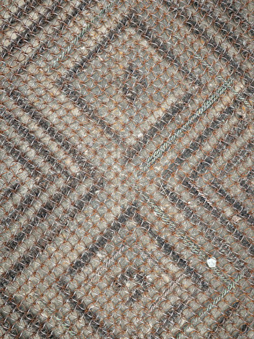 ダイヤモンド柄の泥落としマット（テクスチャー）