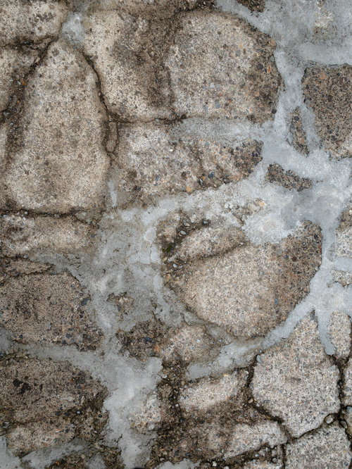 セメントで繋いだコンクリート地面のテクスチャー