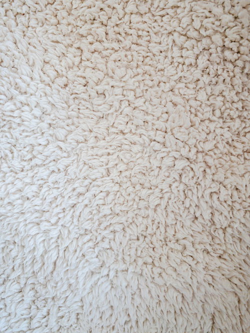 モコモコの裏生地のテクスチャー｜白色ふわふわ繊維