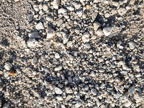 砂利道の地面テクスチャー