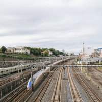 日暮里、谷中（やなか）から見える14路線と電車の写真