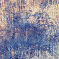 狂気の壁：青と茶色が混在する老朽化したテクスチャーの写真