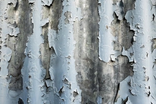 ボロボロのトタン壁のテクスチャー