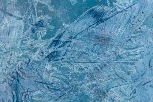 えぐれたように擦れた氷結晶の壁テクスチャ