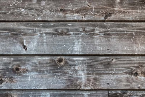 経年変化した木造住宅の壁板 - 古木の風化した板壁テクスチャ