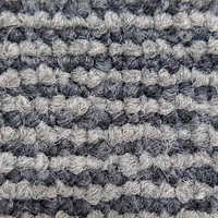 編み込みラグマット（テクスチャ）グレーカーペットの写真