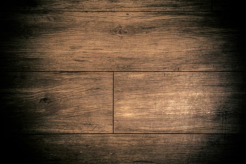 暗く荒れた古い木床のテクスチャー、劣化したダメージ木材