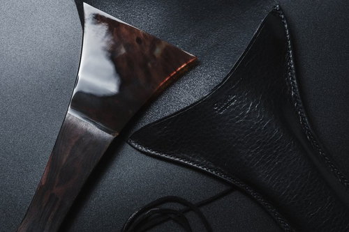 三味線の撥とレザーケース - 伝統楽器の和楽器バチ