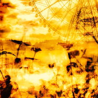 追憶と観覧車、ノスタルジックなフォトモンタージュの写真