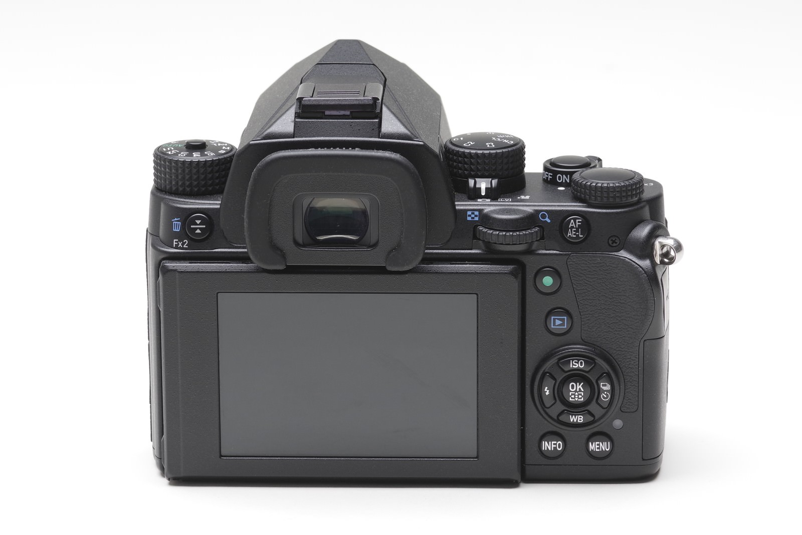 PENTAX KPデジタル一眼レフカメラの背面液晶モニター