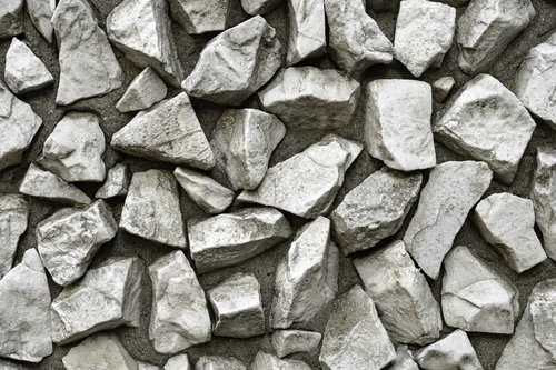 大小不揃いな石が積み上げられた石壁のテクスチャ