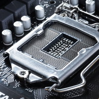 マザーボード上のLGA1151ソケット（CPU接続部）の写真