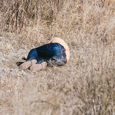 戦士キャラクターの敗北シーンの写真