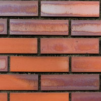 色あせたレンガタイルの壁テクスチャの写真