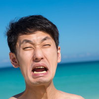 海水浴客「やだーーーー！」の写真