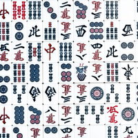 闘牌のゲーム画面を再現した麻雀牌の壁紙の写真