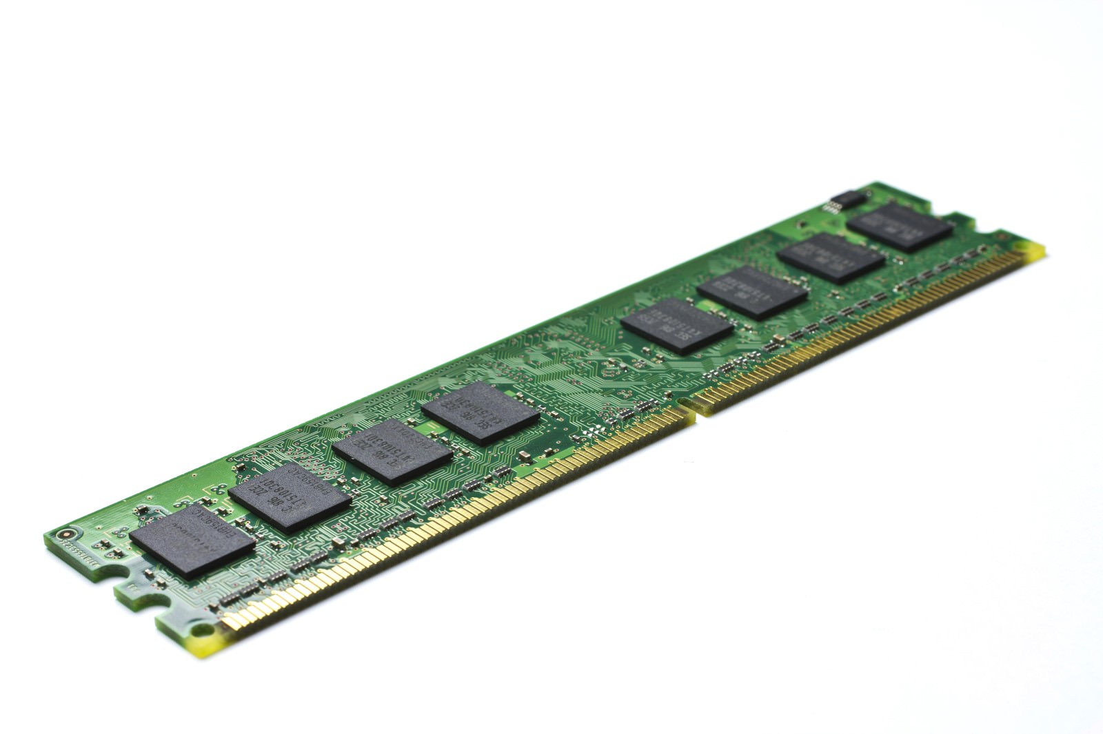 緑の基板のPC用メモリモジュール