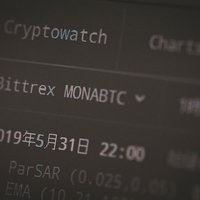 CryptowatchでMONABTCを確認する取引画面の写真