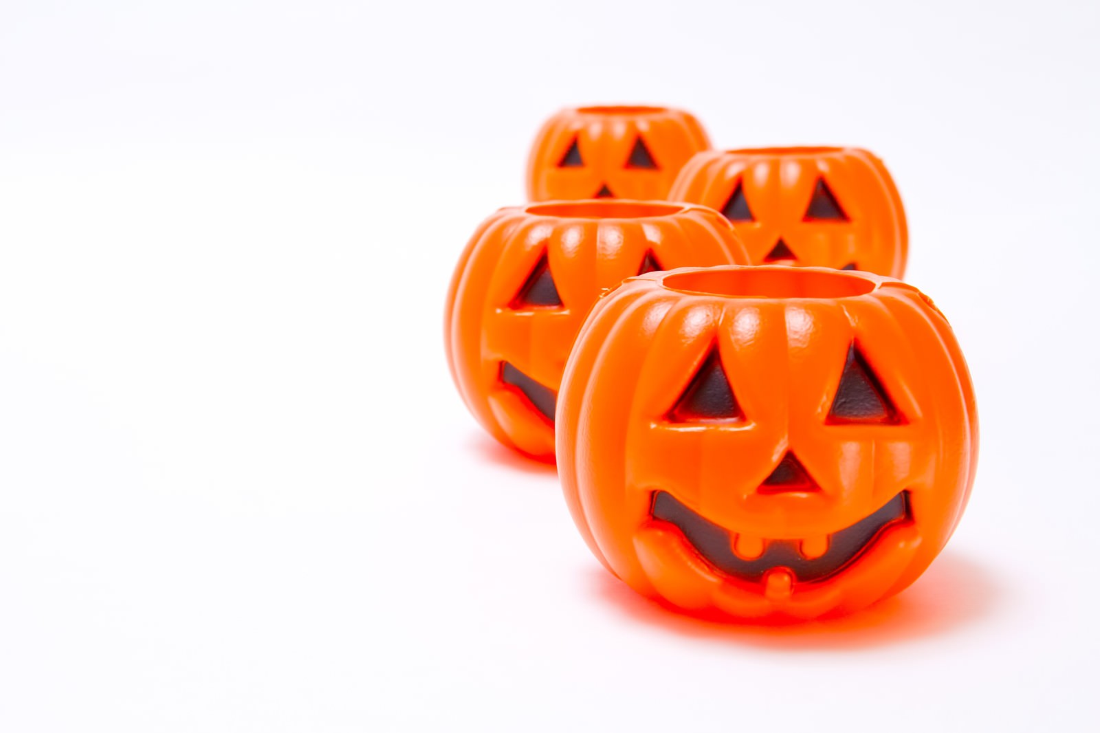 サイズ違いで並ぶハロウィンかぼちゃ