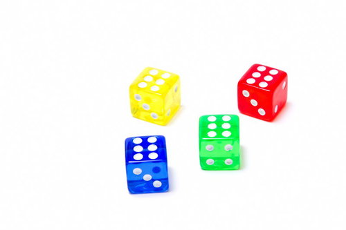 全ての面が同じ数字で揃ったゾロ目のサイコロ