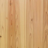 明るい茶色の木目の筋が並ぶ木材テクスチャの写真