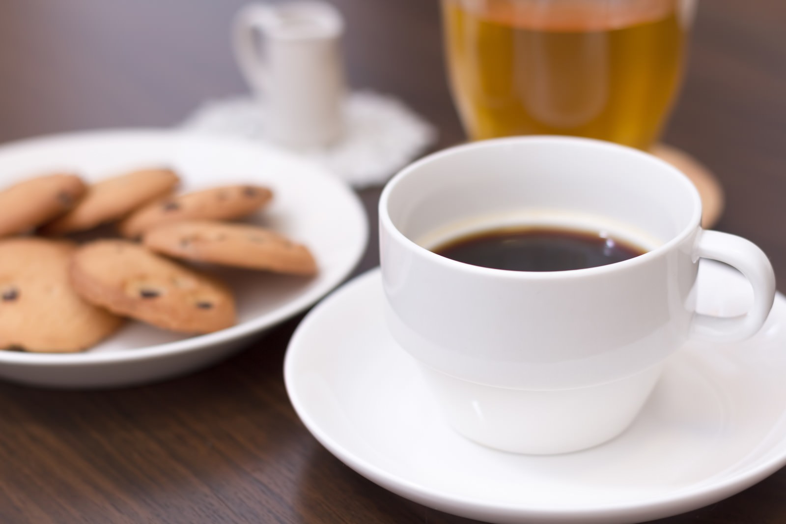 コーヒーとクッキーのティータイム