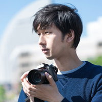イケメンカメラ男子の写真