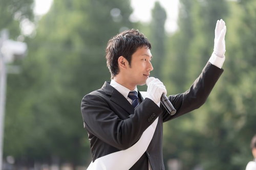 脱サラして立候補した無所属の男性