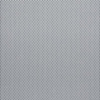 小さな丸い穴が規則正しく並ぶ金属製パンチング板のテクスチャーの写真