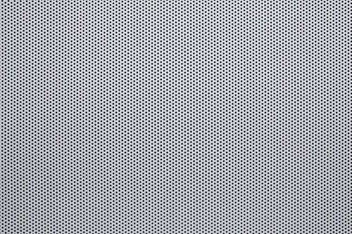 小さな丸い穴が規則正しく並ぶ金属製パンチング板のテクスチャー