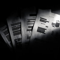 黒塗りされた機密事項の重要書類の情報公開の写真