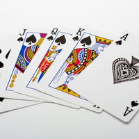 スペードのロイヤルストレートフラッシュ5枚の写真