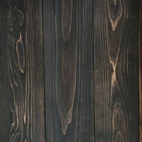 渋墨仕上げの黒塀のテクスチャーの写真