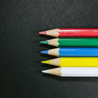 世界に5つだけの色鉛筆の写真