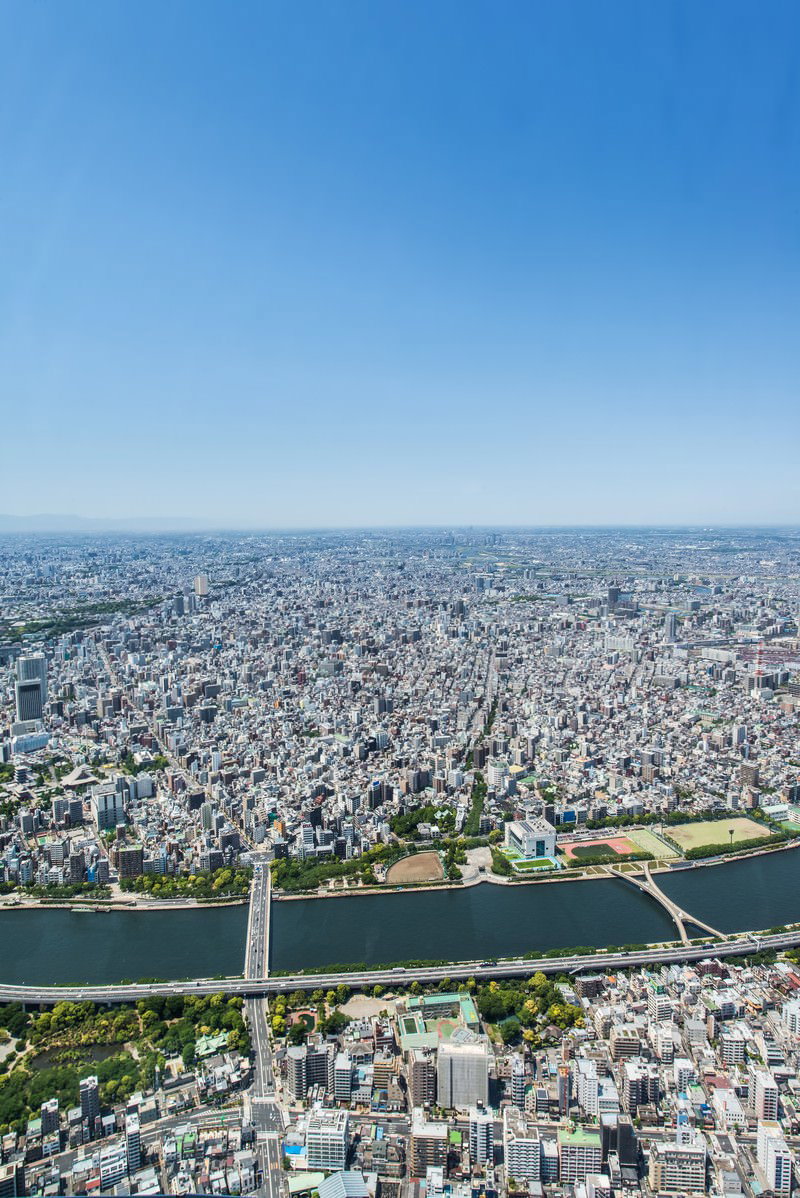 スカイツリー展望台から見る東京