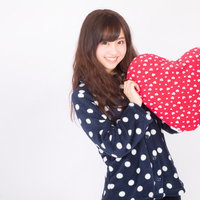 大好きなハートのクッション（パジャマ女子）の写真