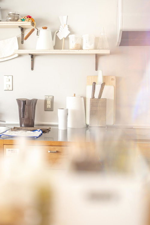 小高パイオニアヴィレッジの整理されたキッチンスペース