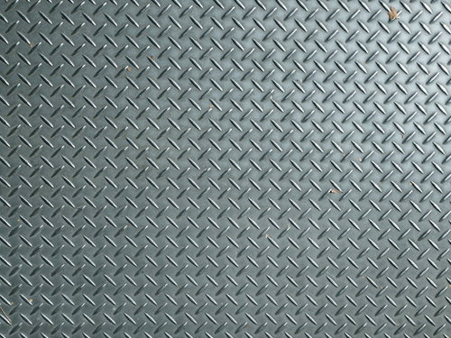 滑り止め加工が施された縞鋼板のテクスチャ