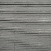 継ぎ目が目立つグレータイル壁のテクスチャーの写真