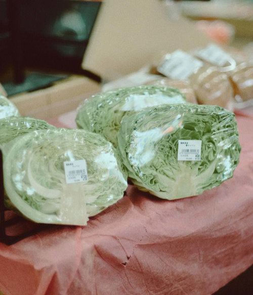 小高ストアで販売されていた1/2カットキャベツ