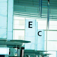 羽田空港のターミナル搭乗ゲートの写真