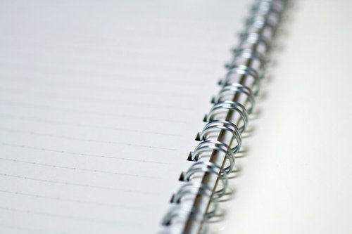 メモに使う横線入りリングノート