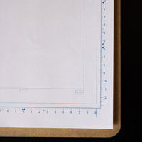 バインダーに挟んだ漫画原稿用紙の写真