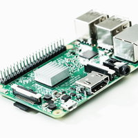 Raspberry Pi 3（小型パソコン）の基板の写真